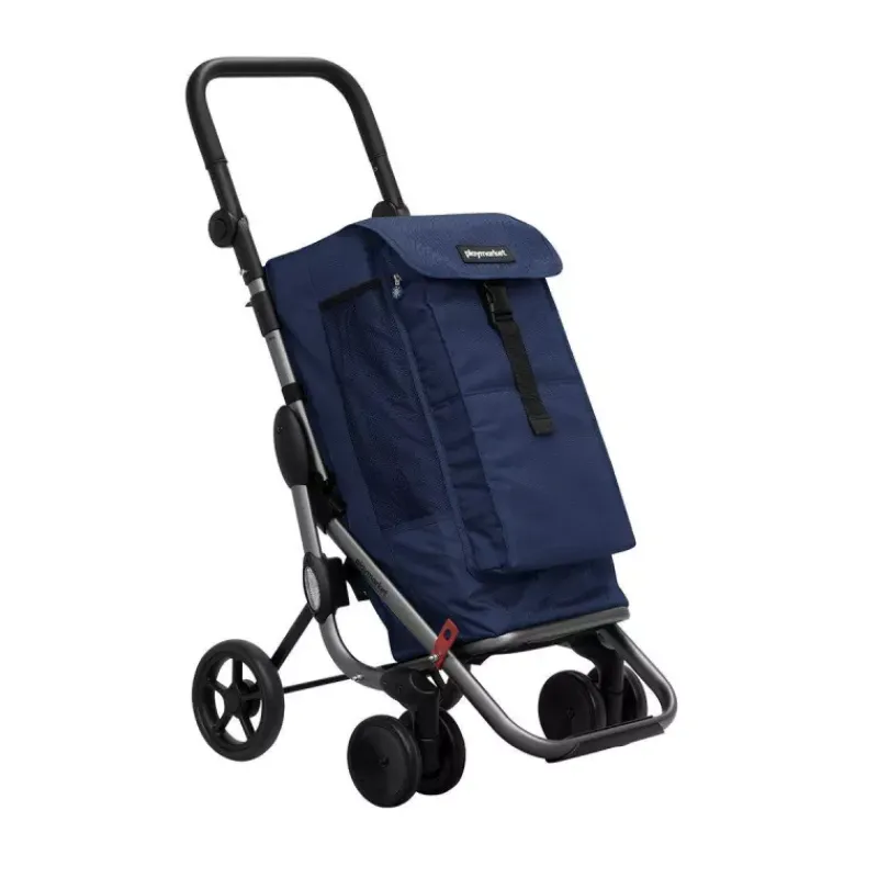 Poussettes De Marché-Playmarket GO UP Premium Poussette de marché Chariot de courses 6 roues Bleu Blueberry SC