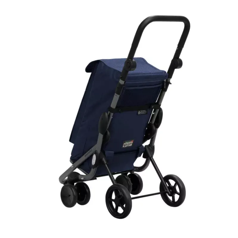 Poussettes De Marché-Playmarket GO UP Premium Poussette de marché Chariot de courses 6 roues Bleu Blueberry SC