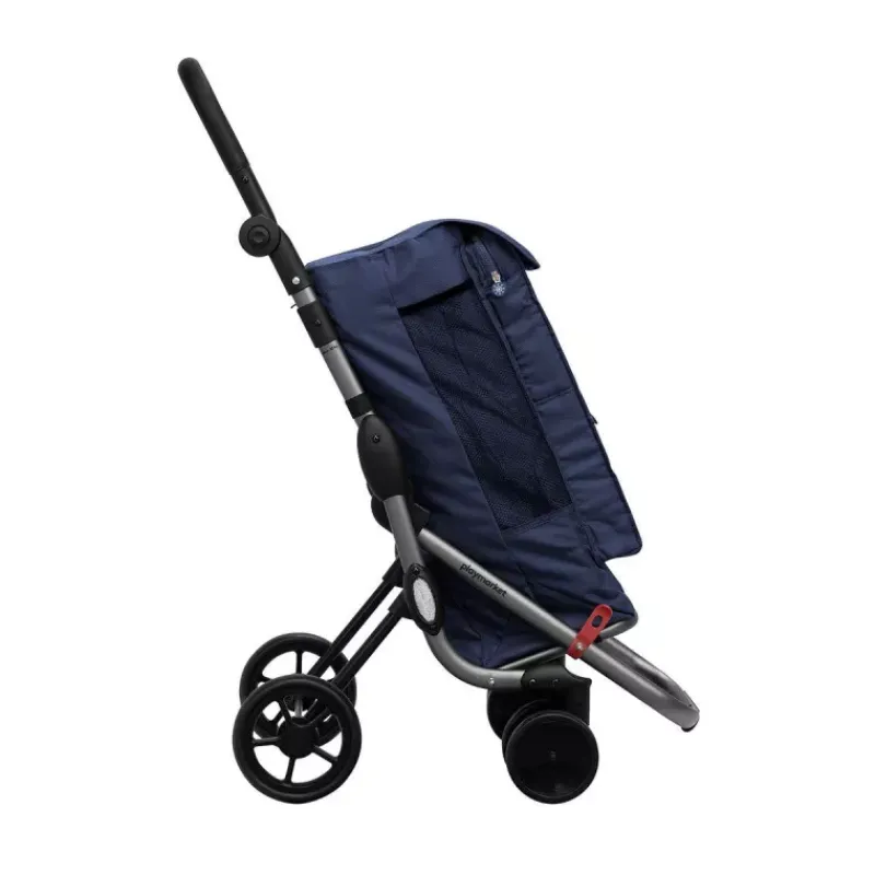 Poussettes De Marché-Playmarket GO UP Premium Poussette de marché Chariot de courses 6 roues Bleu Blueberry SC