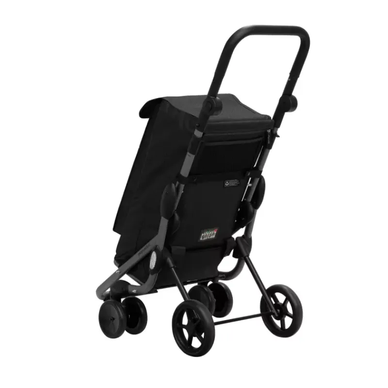 Poussettes De Marché-Playmarket GO UP Premium Poussette de marché Chariot de courses 6 roues Noir Pepper