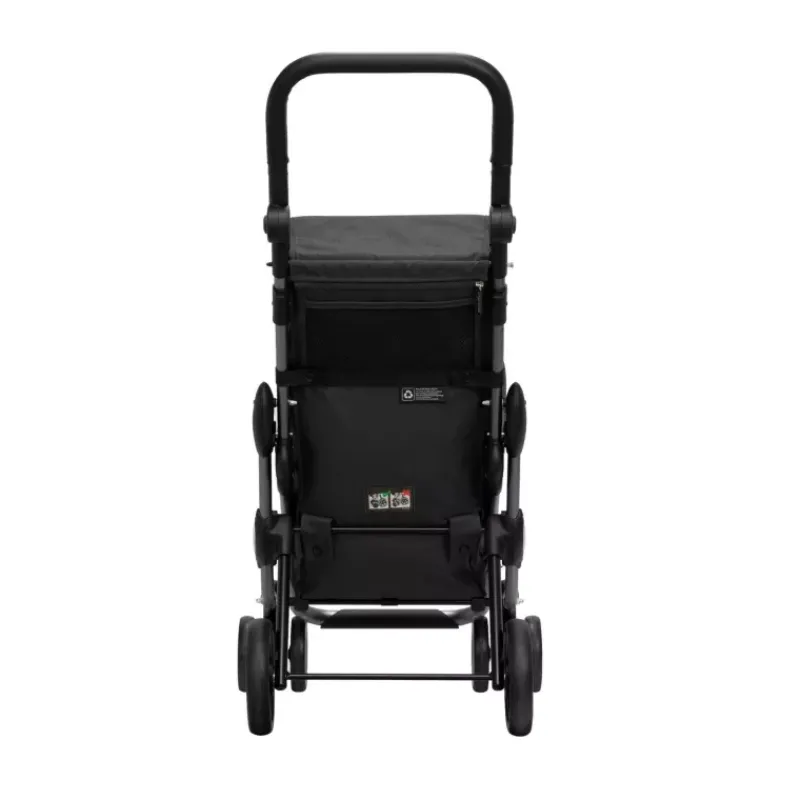 Poussettes De Marché-Playmarket GO UP Premium Poussette de marché Chariot de courses 6 roues Noir Pepper