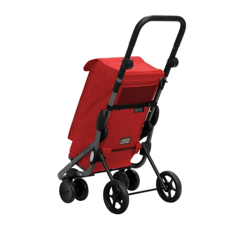 Poussettes De Marché-Playmarket GO UP Premium Poussette de marché Chariot de courses 6 roues Rouge Chili