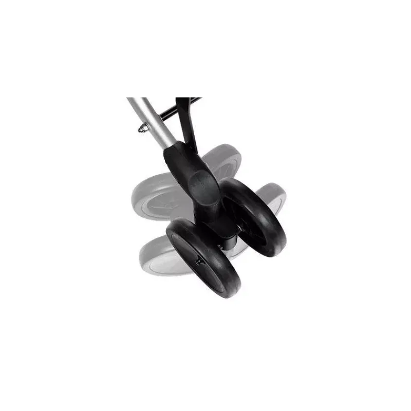 Poussettes De Marché-Playmarket GO UP Trendy Poussette de marché Chariot de courses 6 roues Noir Gris texturé