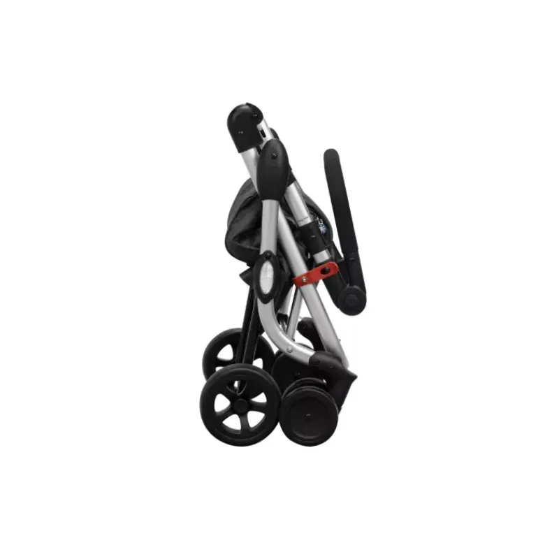Poussettes De Marché-Playmarket GO UP Trendy Poussette de marché Chariot de courses 6 roues Noir Gris texturé