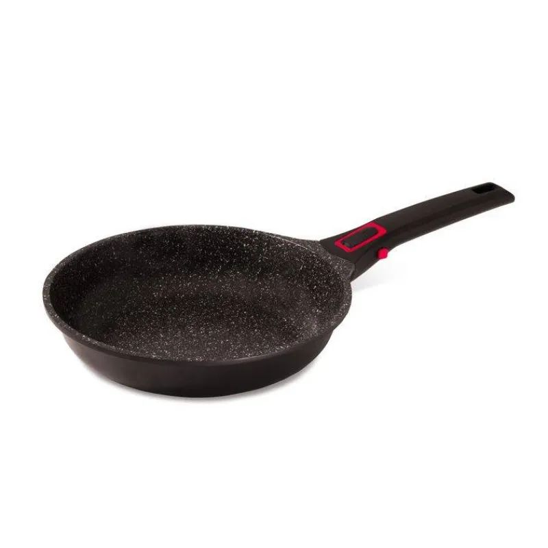 Poêles Professionnelles | Poêles Amovibles-BAUMALU Granit PRO Poêle Fonte Aluminium Aspect Pierre Manche amovible Induction D20