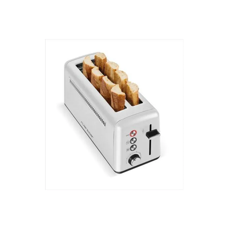 Grille-pains Et Toasters-Riviera&Bar Grille pain électique Toaster Inox 2 fentes Extra-Longues Inox
