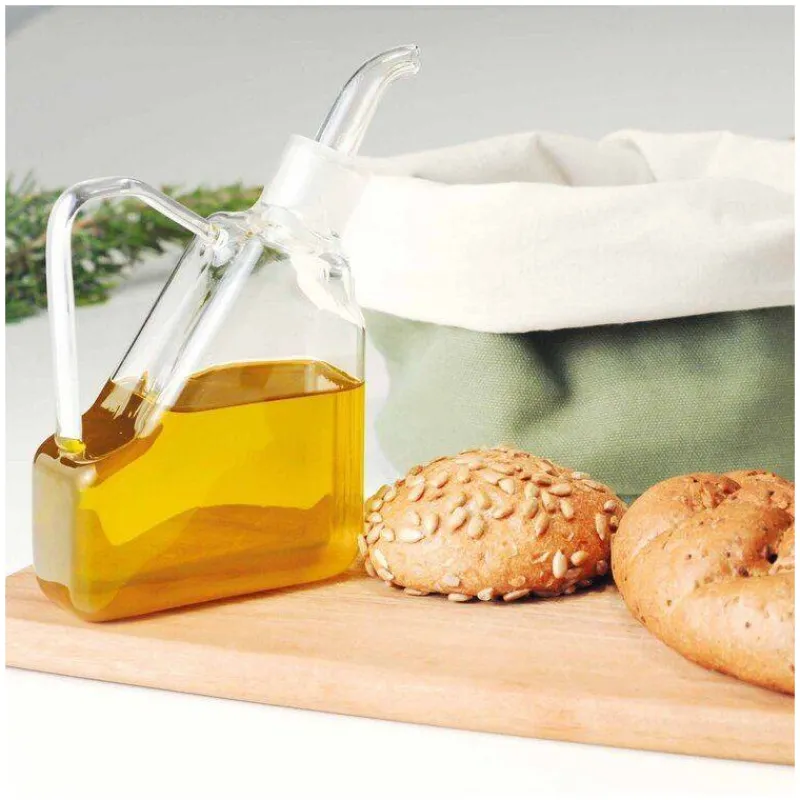 Vinaigriers Et Huiliers-WD Lifestyle Huilier Vinaigrier avec bouchon verseur en verre 350 ml Jerricane     SC