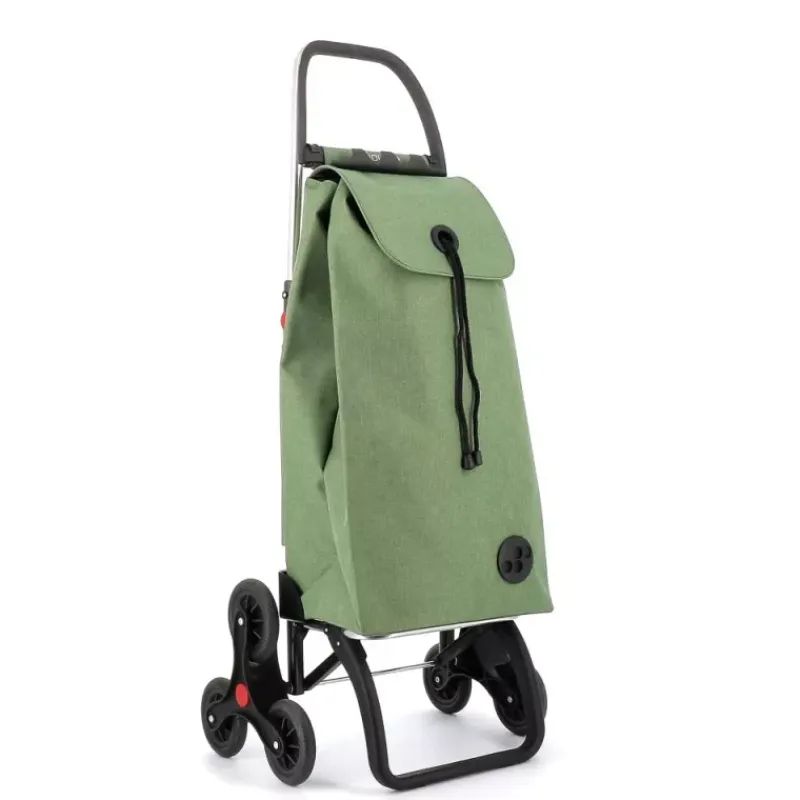 Poussettes De Marché-ROLSER IMAX TWEED Poussette de marché Chariot de courses  6 roues pliable Vert