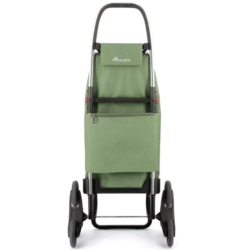 Poussettes De Marché-ROLSER IMAX TWEED Poussette de marché Chariot de courses  6 roues pliable Vert