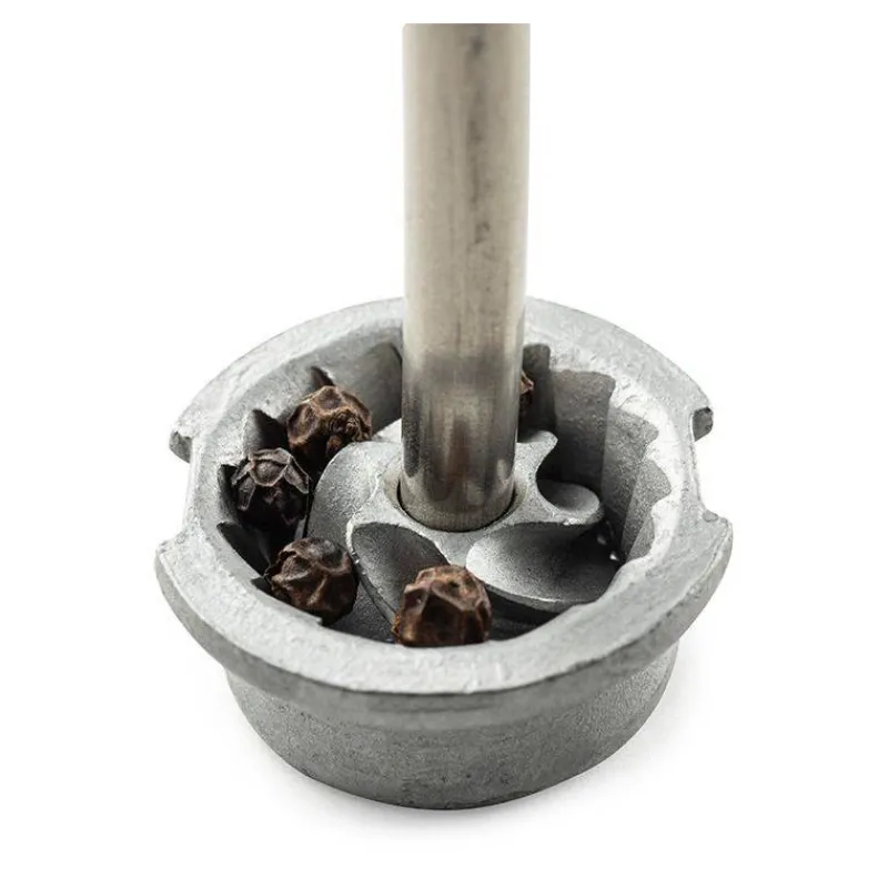 Moulins À Poivre Peugeot | Moulins À Poivre-PEUGEOT ISEN Moulin à Poivre Bois et inox à manivelle 18 cm Naturel