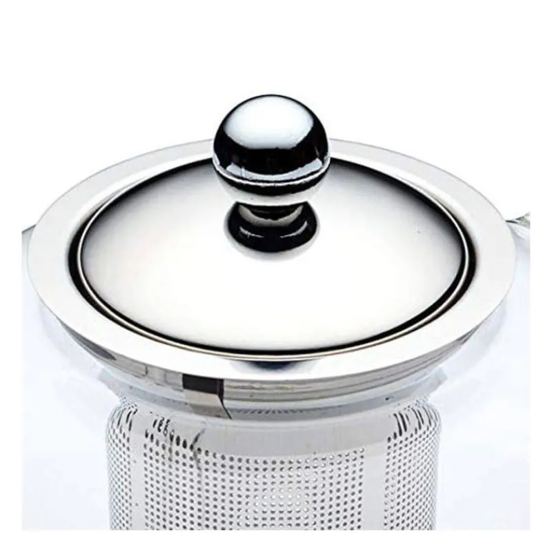 Théières, Cafetières Et Accessoires | Théière Inox-Kitchen Craft IZMIR Théière inox et verre 1.4L avec infuseur La Cafetière KitchenCraft 6 tasses