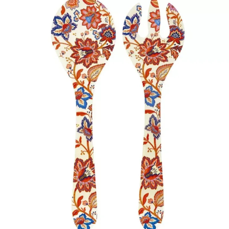 Vaisselle Incassable-Les Jardins de la Comtesse JAIPUR couverts à salade en mélamine