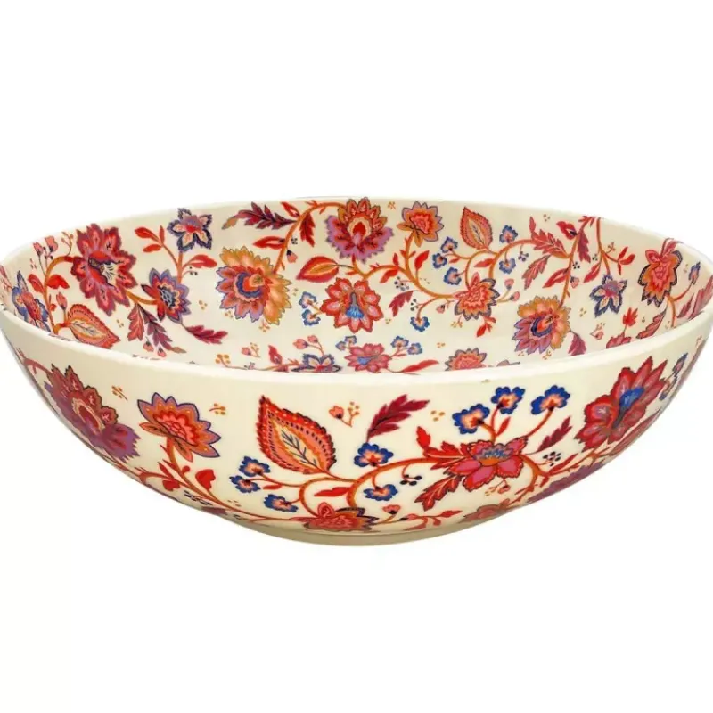 Vaisselle Incassable-Les Jardins de la Comtesse JAIPUR grand saladier en mélamine D31cm 4 L