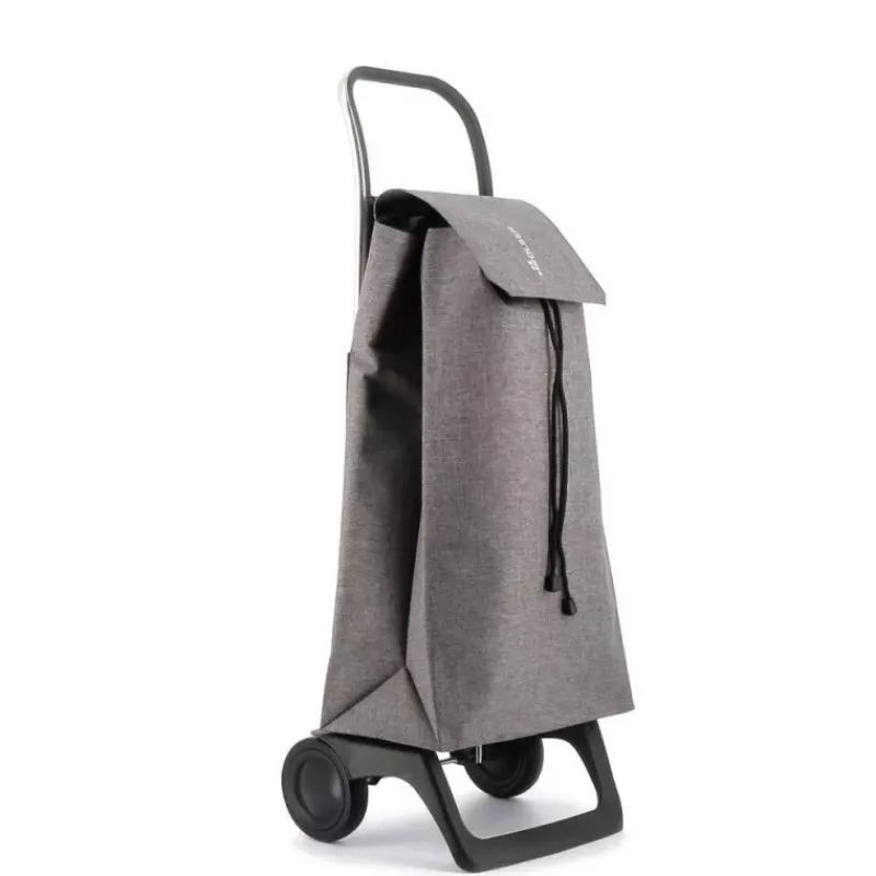Poussettes De Marché-ROLSER JET TWEED Poussette de marché Chariot de courses 2 roues Gris
