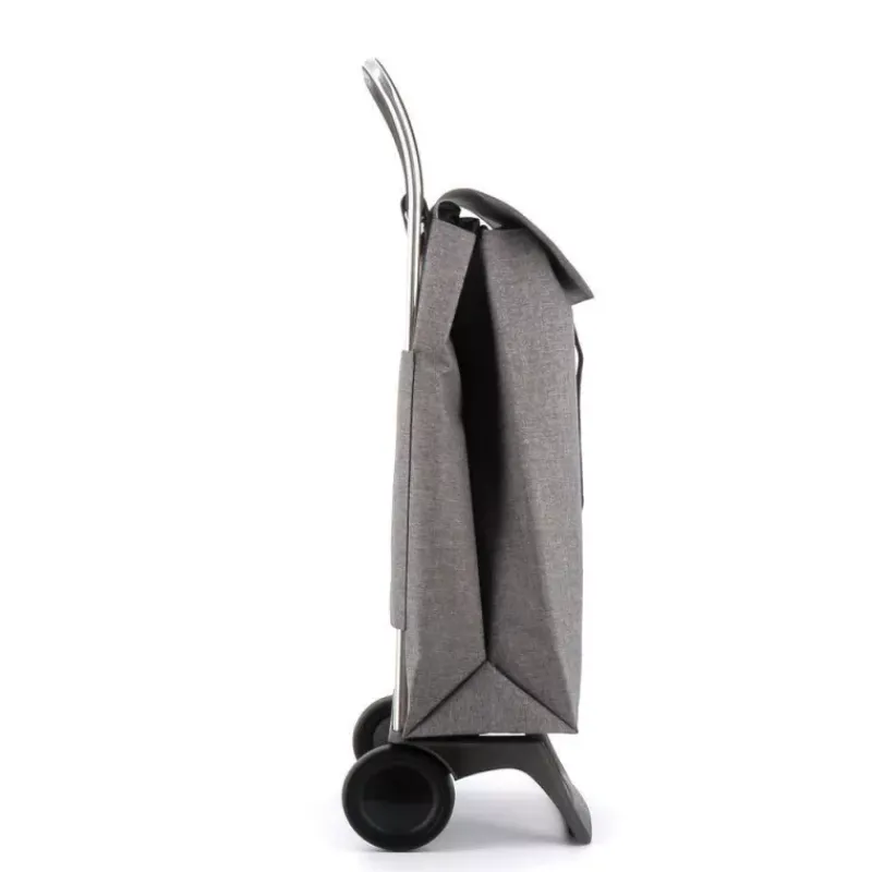 Poussettes De Marché-ROLSER JET TWEED Poussette de marché Chariot de courses 2 roues Gris