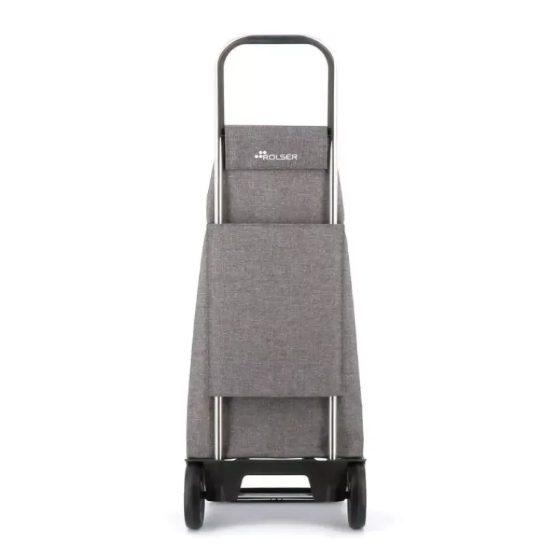 Poussettes De Marché-ROLSER JET TWEED Poussette de marché Chariot de courses 2 roues Gris