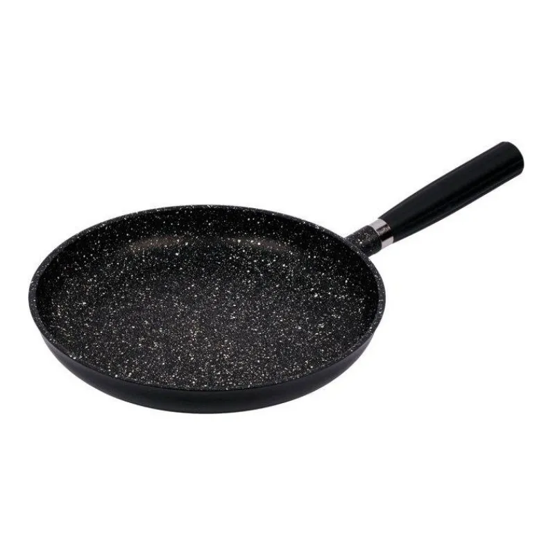 Poêles Amovibles | Poêles Amovibles Revêtues-PENTOLPRESS JULIENNE GRANIT Poêle Fonte Aluminium Aspect Pierre Manche amovible Induction D32
