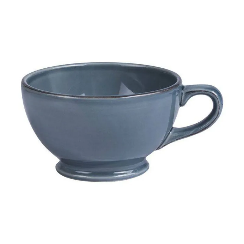 Bols-TABLE PASSION JUMBO PATINE Tasse Bol à anse Déjeuner en Faïence 70 cl Bleu
