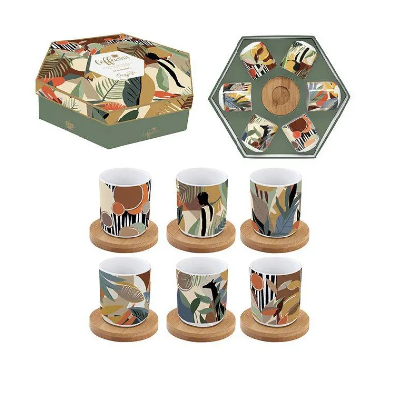 Tasses Expresso-Easy Life KILIMANJARO Coffret Tasse Expresso Porcelaine - les 6  SC