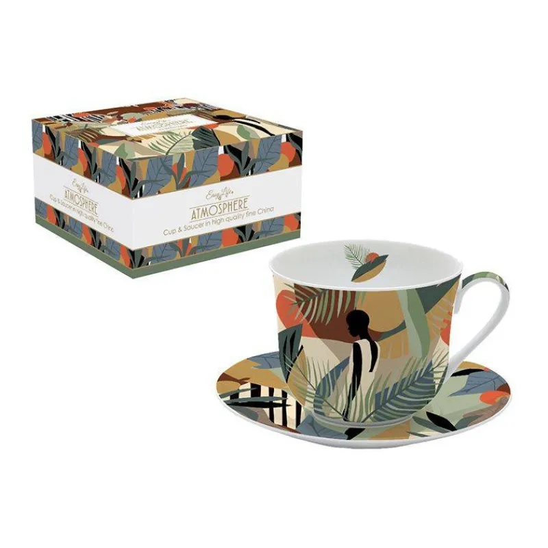 Tasses-Easy Life KILIMANJARO Tasse à Déjeuner Porcelaine Fine  SC