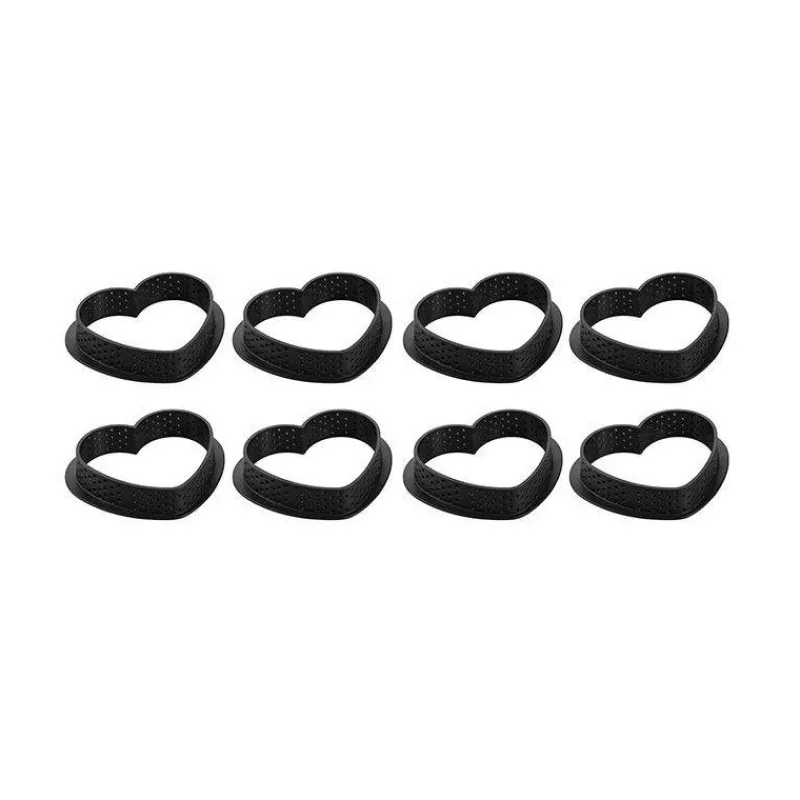 Thème Saint Valentin | Moules À Tarte-SilikoMart KIT MINI TARTE PETIT AMOUR cercle tarte et moule décor coeur en silicone 3Design  SC