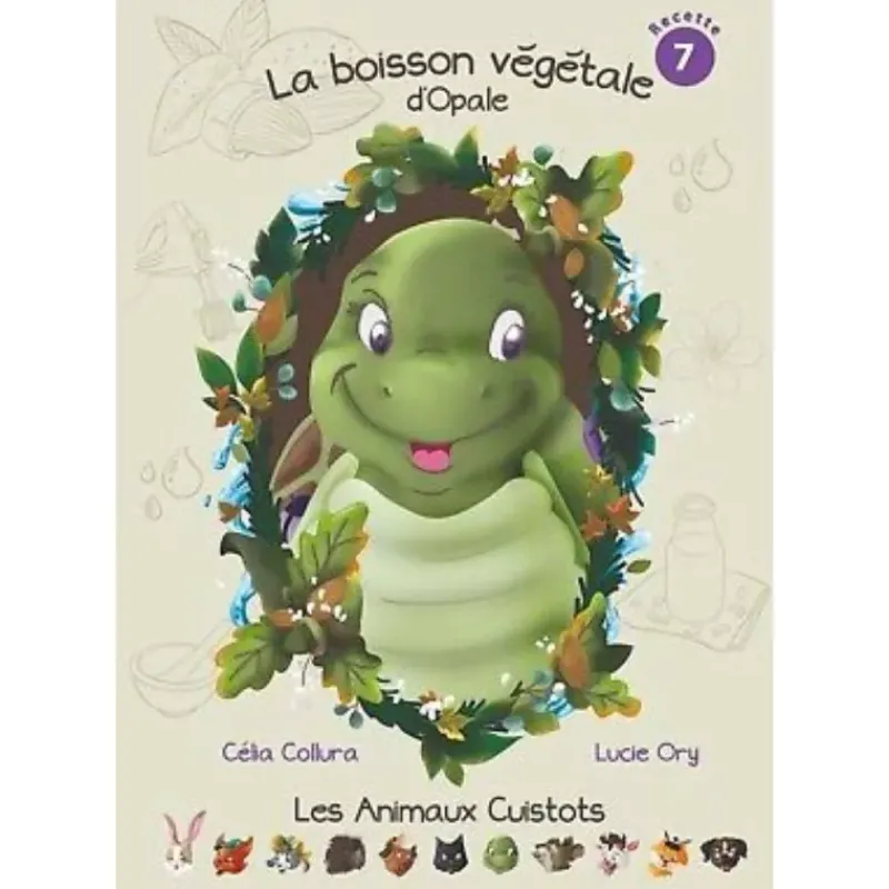 Livres De Cuisine-La Casserolerie La boisson végétale d´OPALE Livre de recettes illustré pour enfants