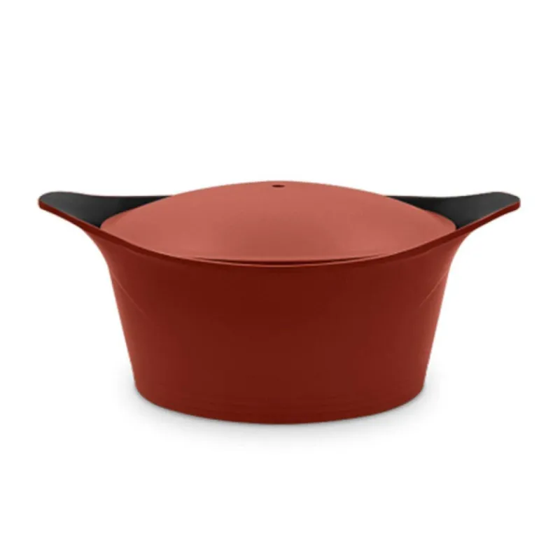 L'incroyable Cocotte Cookut | Cocottes En Fonte Aluminium-COOKUT L´incroyable Cocotte Revêtement céramique Rouge Passion - Sans Bouton Ni Manique 28 cm