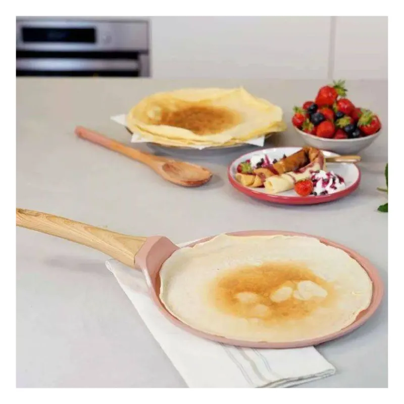 Crêpes | Poêles Avec Revêtement Céramique-COOKUT L´incroyable Crêpière Poêle à Crêpes Plancha Revêtement Céramique 26 cm - Bleu Myrtille