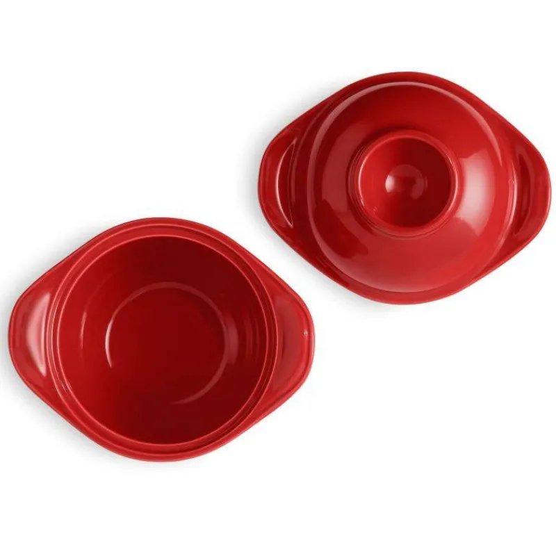 Coquetiers-Emile HENRY L´OEUF Cocotte coquetier en céramique Rouge Grand Cru