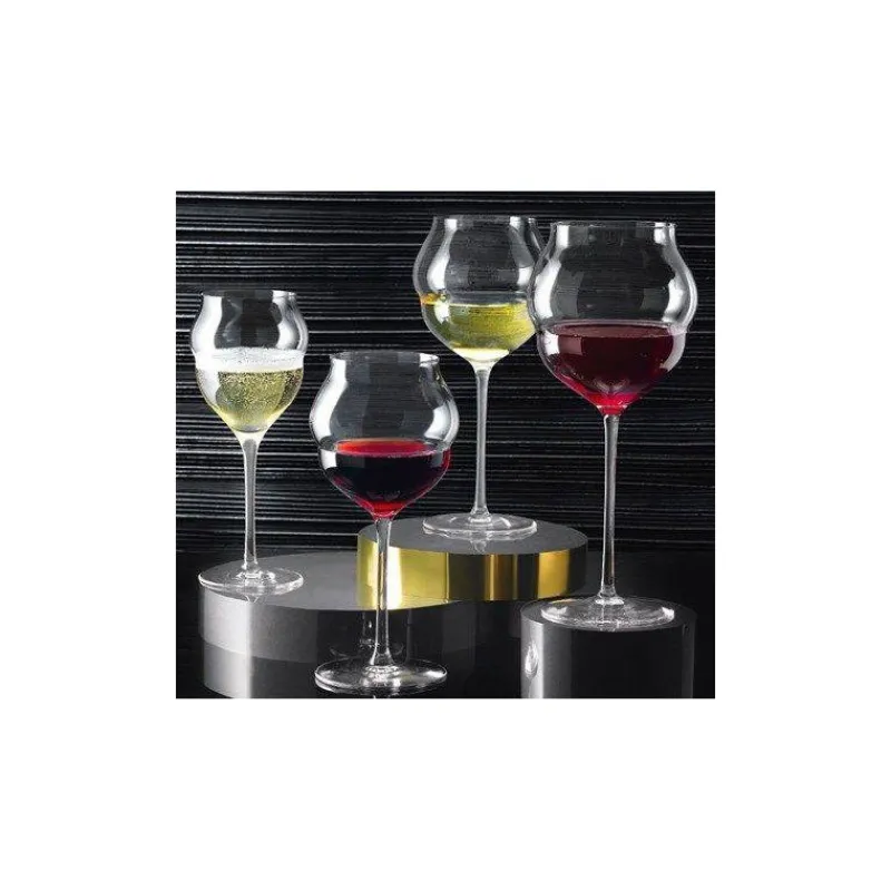 Verres À Pied | Flûtes À Champagne Et Coupes-Chef & Sommelier MACARON Flûte à champagne Verre à pied 30 cl Krysta - Les 6