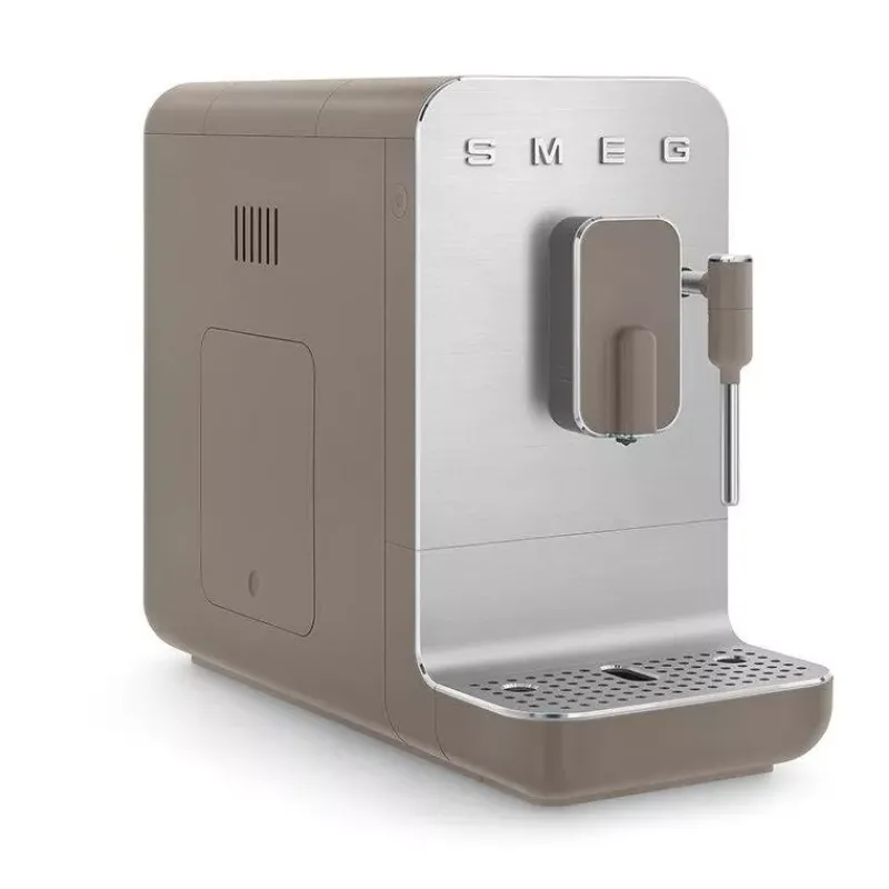 Robots Café | Expressos-SMEG Machine à café automatique avec broyeur et buse intégré Taupe Mat