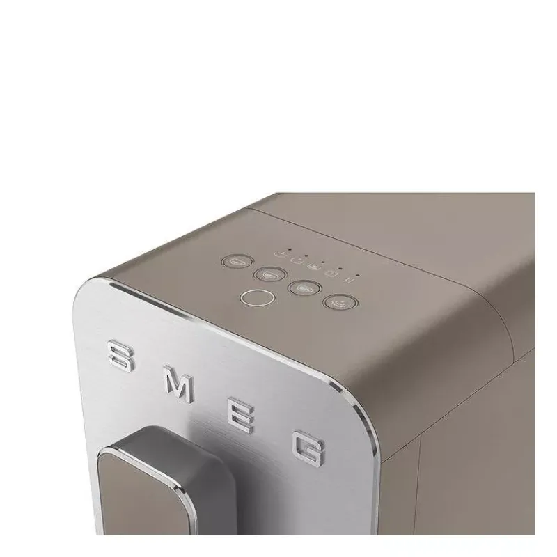 Robots Café | Expressos-SMEG Machine à café automatique avec broyeur et buse intégré Taupe Mat