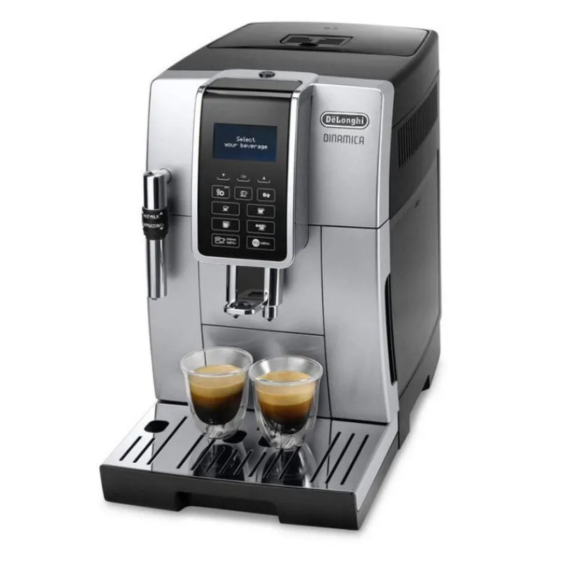 Robots Café-Du00e9Longhi Machine à café Automatique Expresso avec Broyeur Delonghi DINAMICA Argent