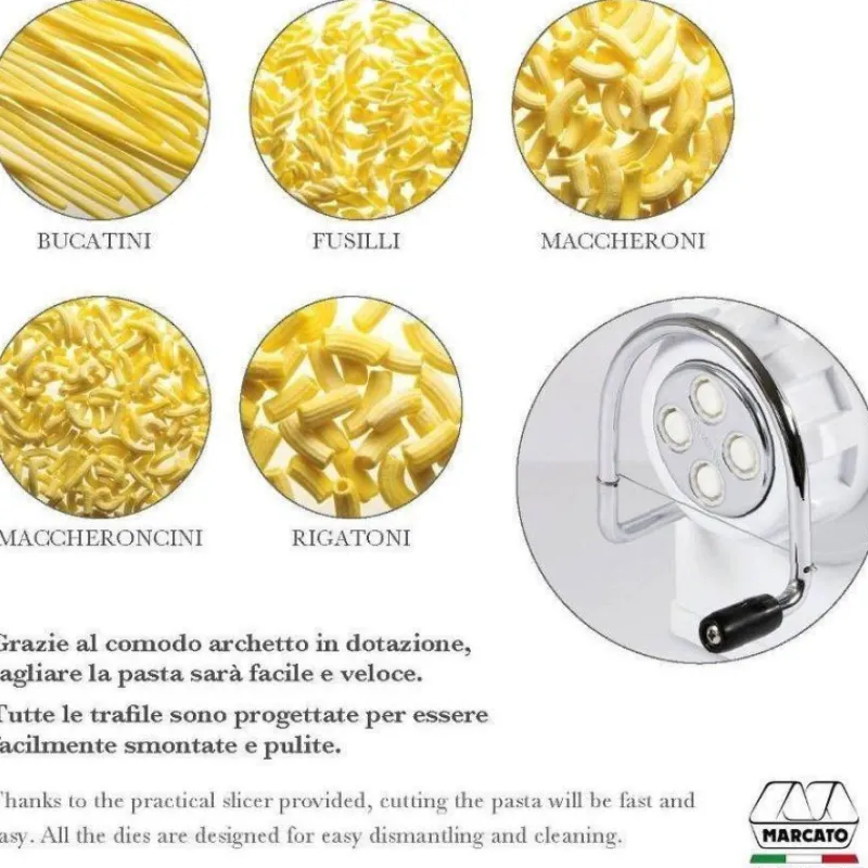 Préparer Les Pâtes-MARCATO Machine à pâtes extrudées manuelle REGINA