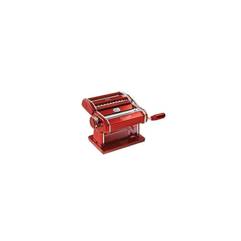 Préparer Les Pâtes-MARCATO Machine à pâtes manuelle ATLAS 150  Rouge