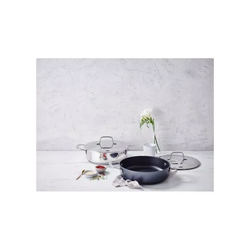 Sauteuses Revêtements Anti-adhérents | Sauteuses En Fonte Aluminium-BEKA MAESTRO Sauteuse fonte aluminium revêtue avec couvercle inox D24