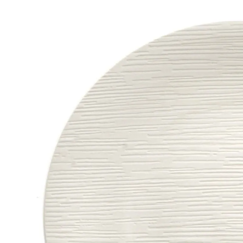 Assiettes Creuses-Mu00e9dard de NOBLAT MAGMA Assiette Creuse gourmet en Grès Médard de NOBLAT D25 Ivoire  SC