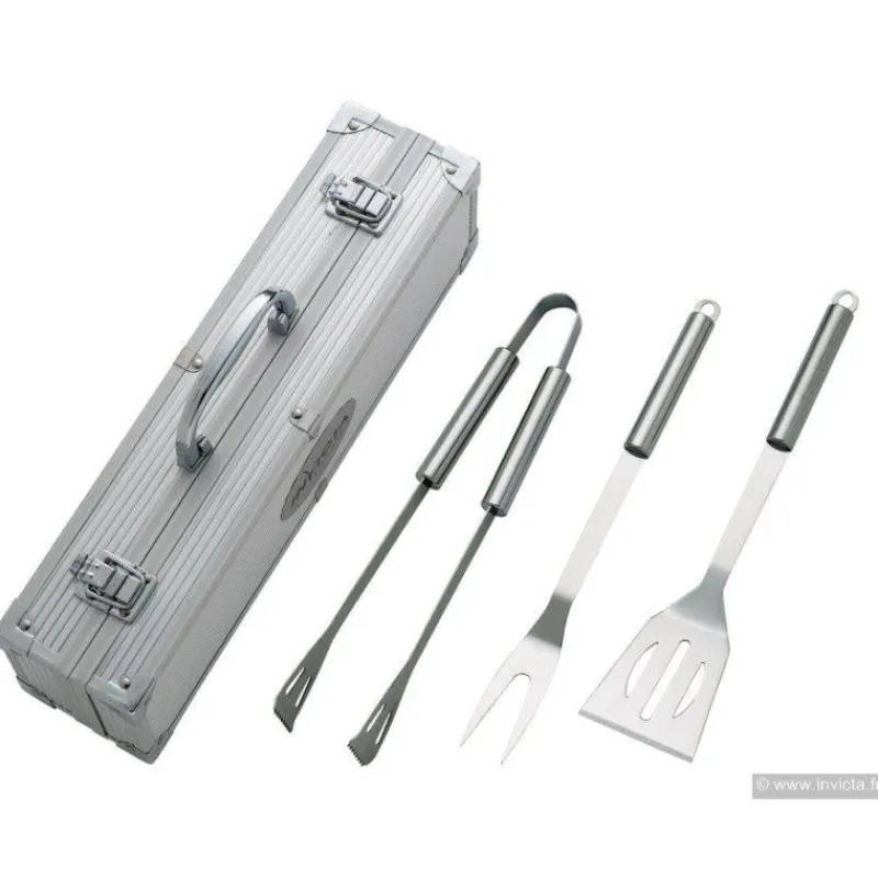 Ustensiles Et Accessoires Bbq Planchas Grills | Barbecues-INVICTA Malette d´accessoires Barbecue et Plancha en métal