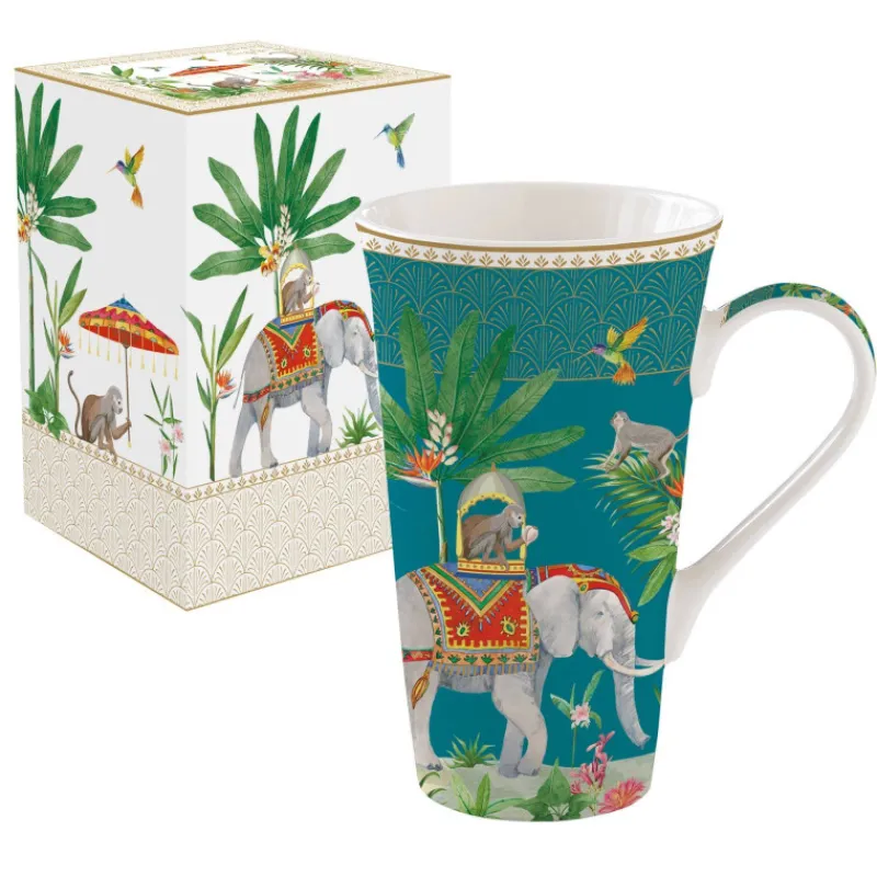 Mugs-Easy Life MARAJAH Coffret Mega Mug 60 cl Porcelaine EASYLIFE