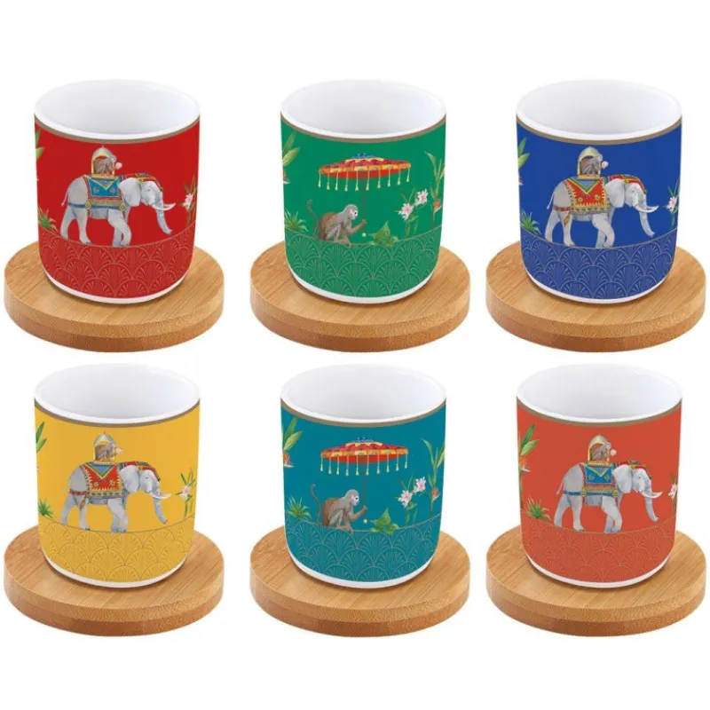 Tasses Expresso-Easy Life MARAJAH Coffret Tasse Expresso Porcelaine EASYLIFE- les 6 SC