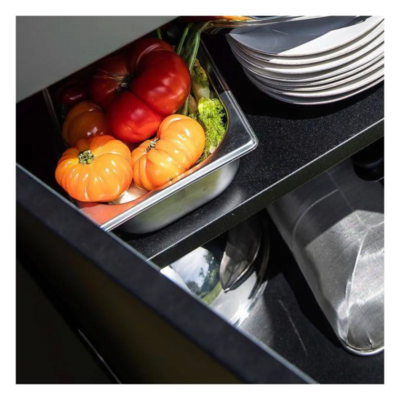 Dessertes Roulantes-ENO Meuble plancha Desserte Mobile Inox Table Acier FELIX 120 x 60