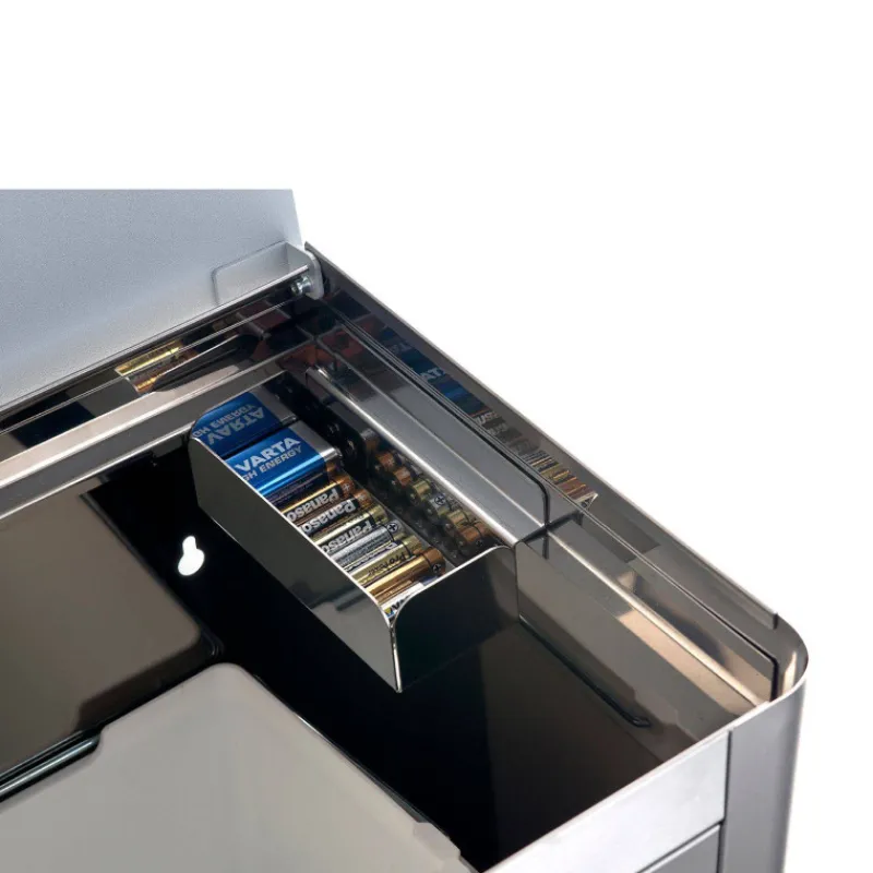 Poubelles De Tri Sélectif-DHO Meuble Poubelle de cuisine tri sélectif CUBEK inox  - 1 Colonne 3 Bacs