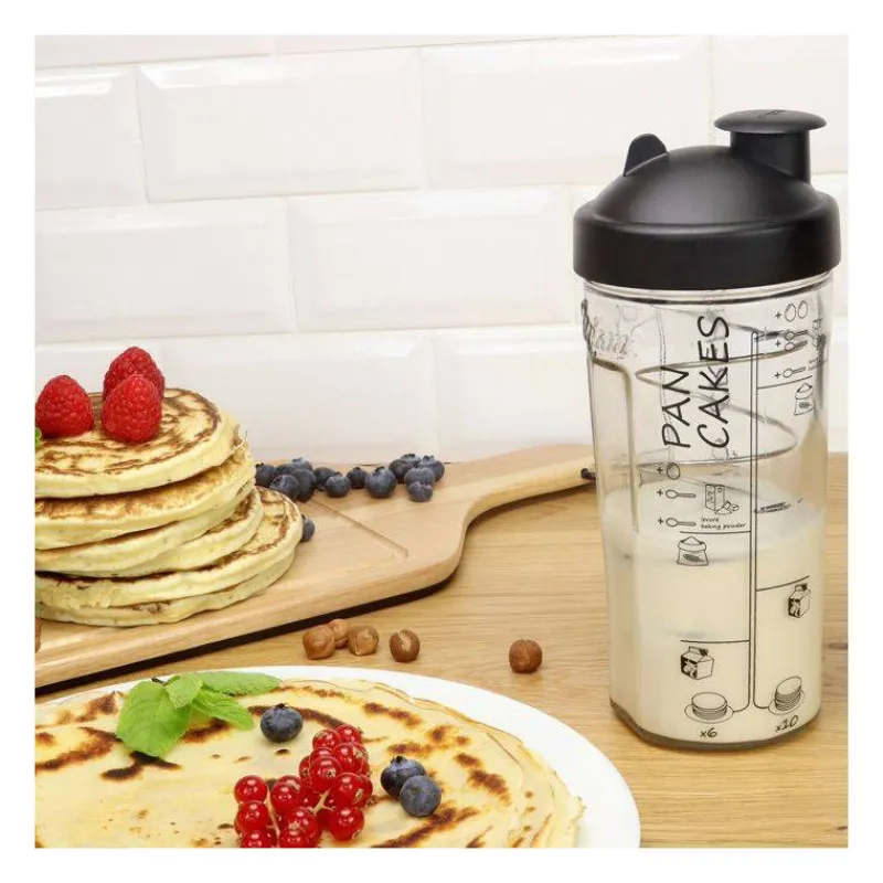 Préparer Les Pâtes-COOKUT MIAM Coffret Cadeau Bocal Shaker à Crêpes Pancake Gaufres Facile