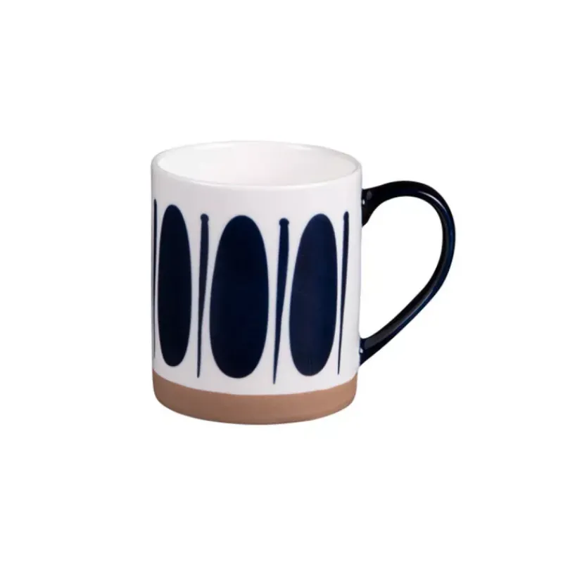 Mugs-TABLE PASSION MIKONOS Mug en faïence 35cl Décor ovale