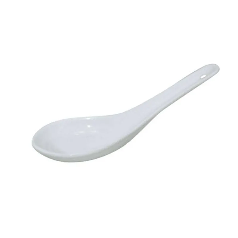 Coupelles Apéritives-La Casserolerie Miniature Porcelaine Cuillère chinoise 13 x 4.8 les 6
