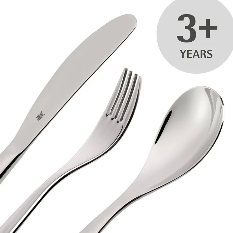 Ensembles Pour Enfants-WMF Minions Ensemble de Table Enfant - 6 pièces bol assiette et couverts inox