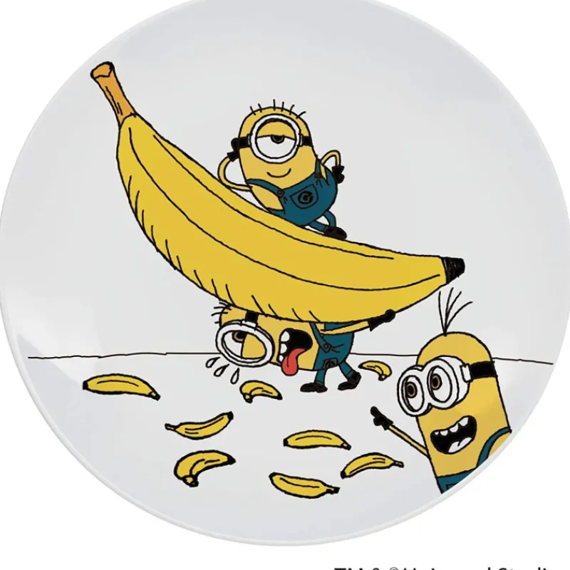Ensembles Pour Enfants-WMF Minions Ensemble de Table Enfant - 6 pièces bol assiette et couverts inox