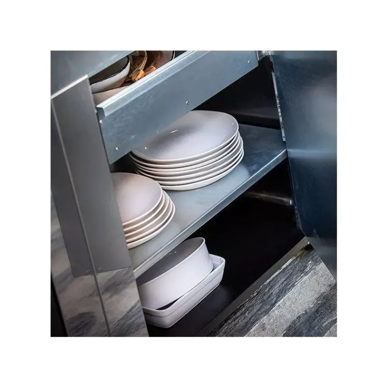 Cuisine Extérieure-ENO MODULO Cuisine extérieure Elément Etagère Noir