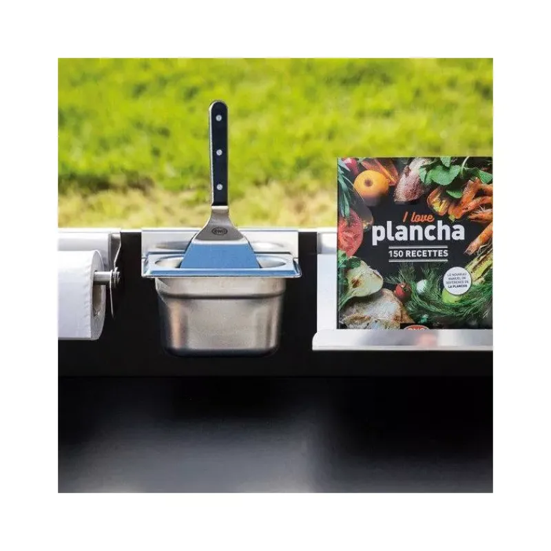 Cuisine Extérieure-ENO MODULO Cuisine extérieure Elément Kit 4 Accessoires de crédence Inox