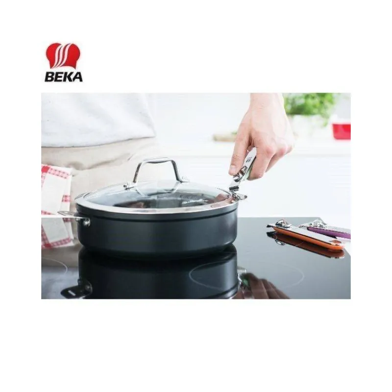 Sauteuses Revêtements Anti-adhérents | Sauteuses En Fonte Aluminium-BEKA MODULO EVOLUTION Sauteuse Amovible Fonte aluminium revêtu   D28 SC